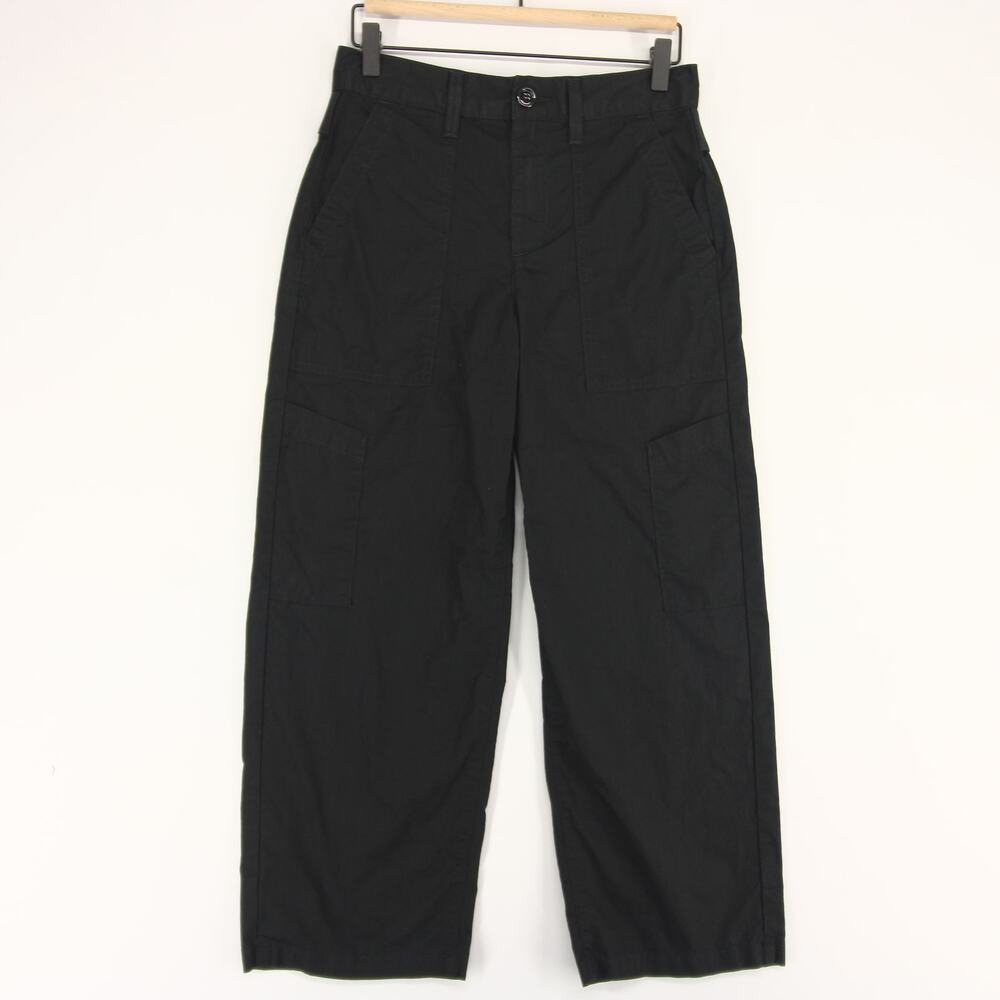 Agolde Daria Pants Womens 25 Black Cargo Wide Leg High Rise Stretch Utility